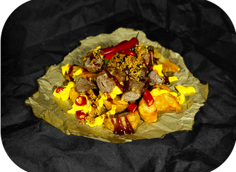 Картофель по-деревенски с мясом (острый)