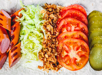 Шаурма Баварская с сосиской гриль